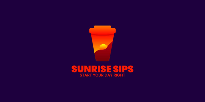 Sunrise Sips Gradient Logo - Features Image 1