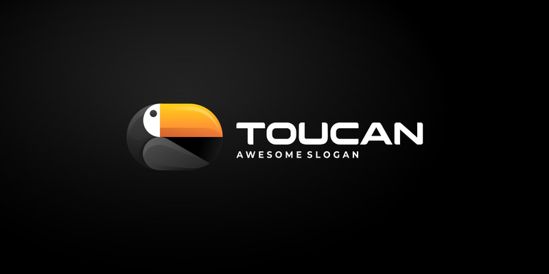 Vector Toucan Gradient Logotypdesign - Features Image 1