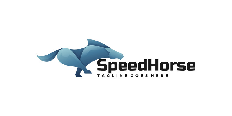Gradient Logo Speed Horse - Obraz funkcji 1