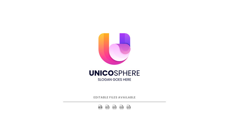 Gradient Modern Letter U Logo Design - Features Image 1