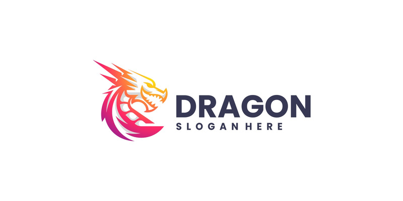 Gradient Modern Dragon Logo Design - Features Image 1