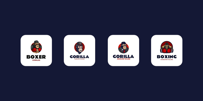 4 Mascot Gorilla Logo Design - Features Image 1