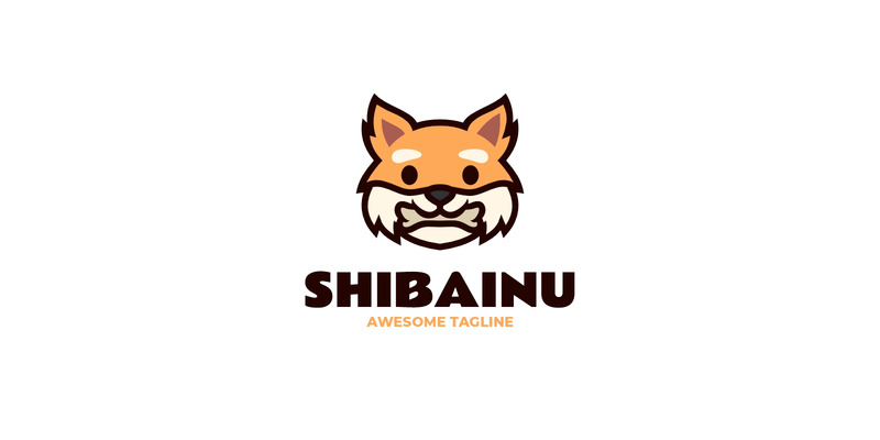 Простой логотип талисмана Shibainu - Features Image 1