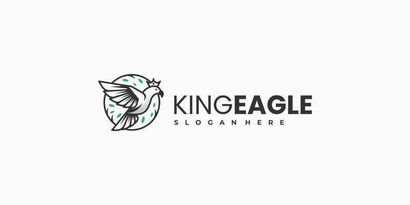 Style de logo King Eagle Line Art - Caractéristiques de l’image 1