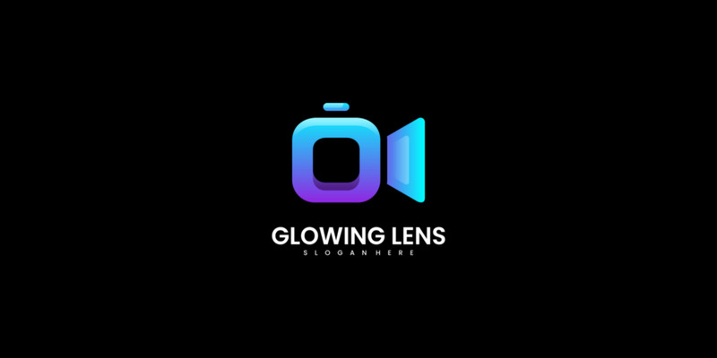 Szablon logo gradientu filmu rolkowego - Obraz funkcji 1