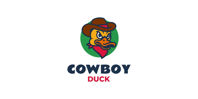 Mascot Cowboy Duck Logo Design - Features Image 1