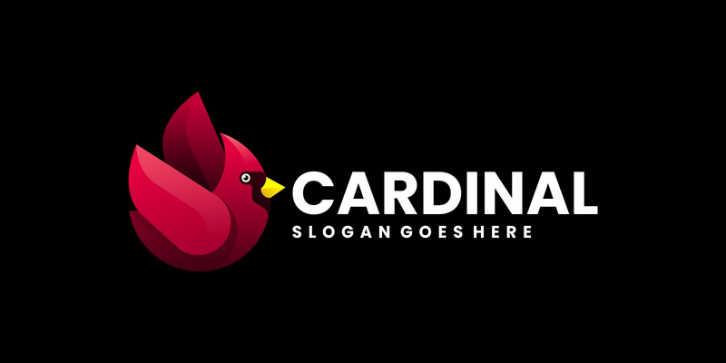 Cardinal Gradient Cardinal Bird Gradient Logo 1 #276767 - TemplateMonster