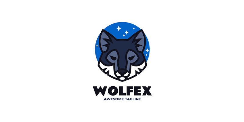 Proste logo maskotki wilka 5 - Obraz funkcji 1
