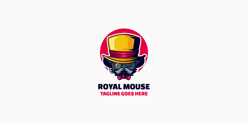 Logo mascotte semplice del topo reale - Caratteristiche Immagine 1