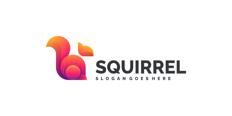Modern Gradient Squirrel Logo Design - Features Image 1