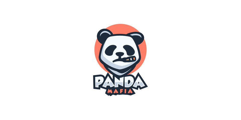 Panda Mafia Simple Mascot Logotipo - Características Imagen 1