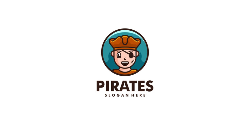 Pirate Mascot Cartoon Logo - Features Image 1