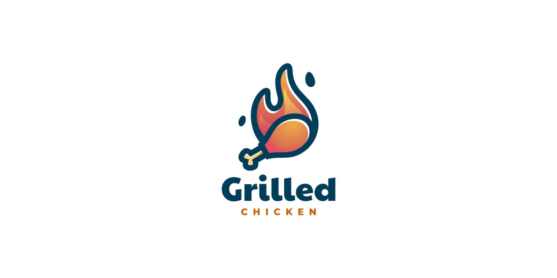Grilled Chicken Simple Logo - Features Image 1