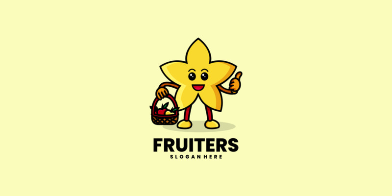 Star Fruit Cartoon Logo Style - Features Image 1