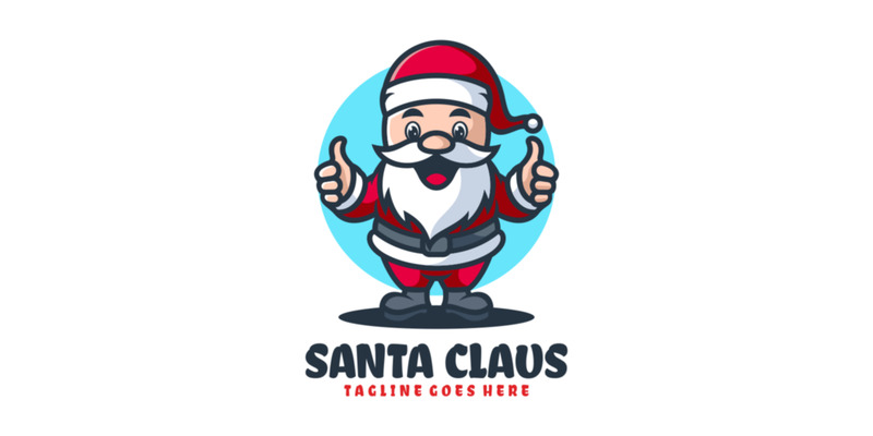 Logo de dessin animé de mascotte du père Noël 1 - Caractéristiques de l’image 1