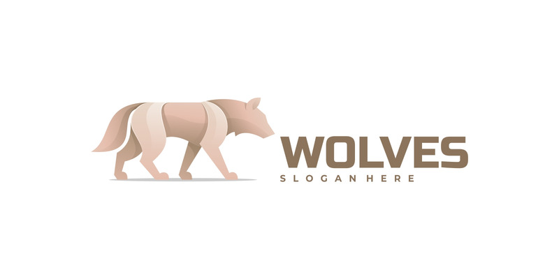Vector Wolves Gradient Logo Template - Features Image 1