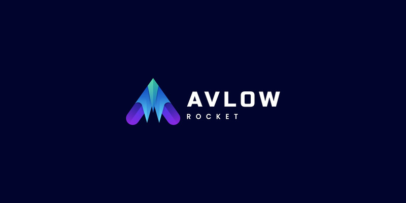 Letter Rocket Gradient Logo - Features Image 1