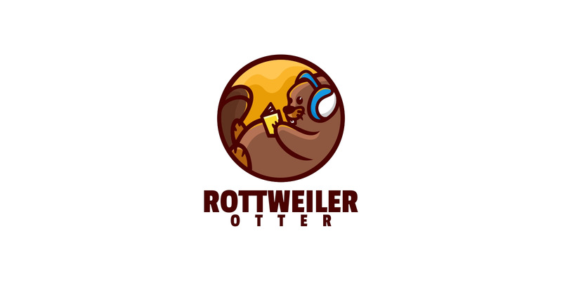Logotipo de dibujos animados de nutria Rottweiler - Características Imagen 1