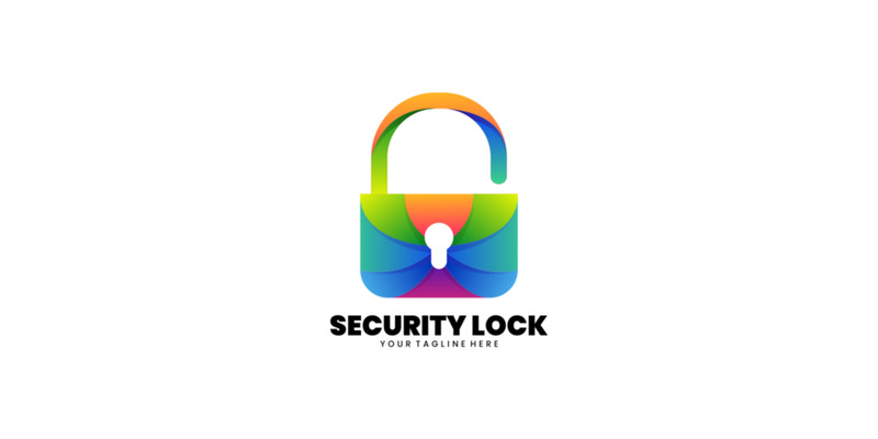 Security Lock Gradient Logo - Features Image 1