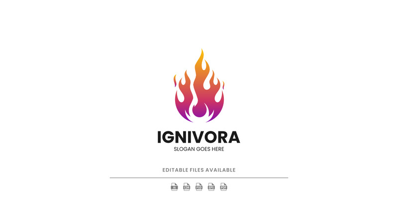Gradient Modern Flame Logo Design - Features Image 1