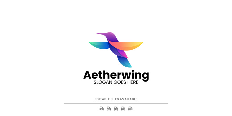 Gradient Modern Hummingbird Logo Design - Features Image 1