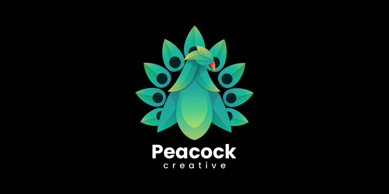 Vector Peacock Gradient Logo šablona - Features Image 1