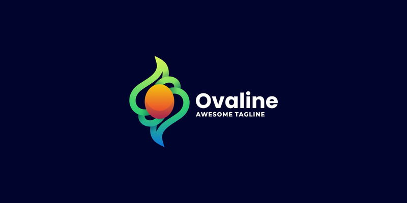 Logo colorato sfumato ovale - Caratteristiche Immagine 1