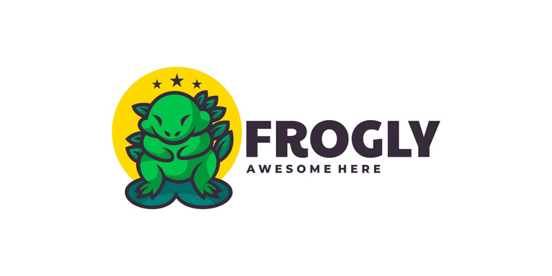 Frog Simple Mascot Logo Design - Features Image 1