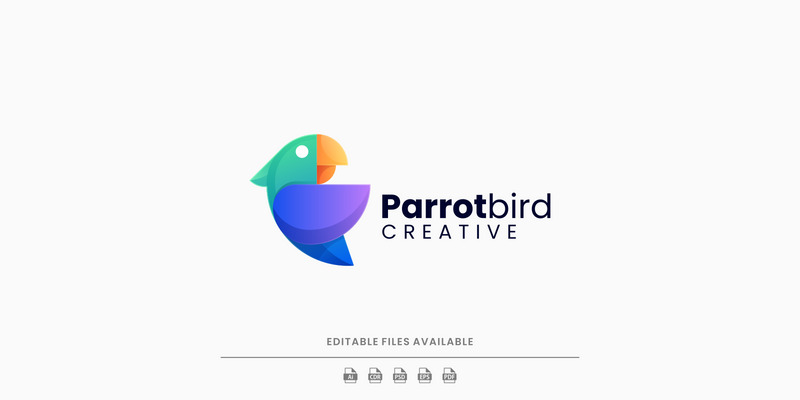 Красочный логотип Parrot Gradient 4 - Features Image 1