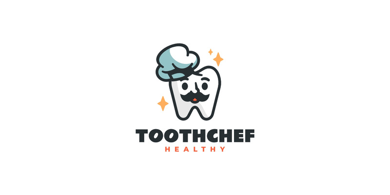 Tooth Chef – Cute Mascot Logo Design - Features Image 1