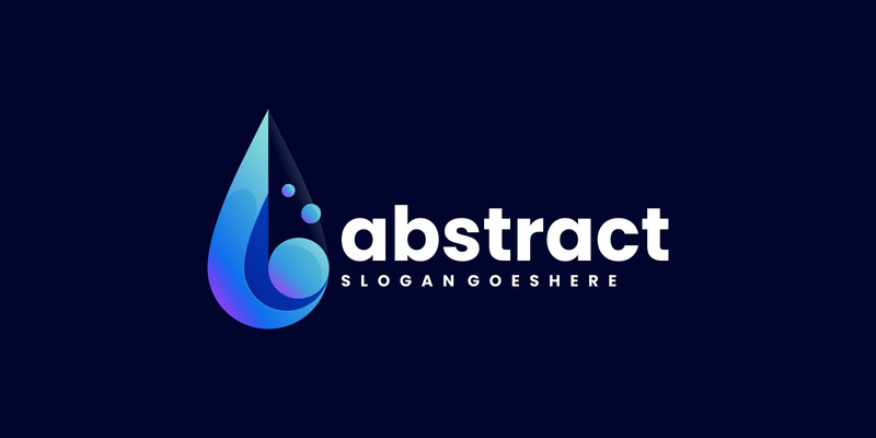 Abstraktes Logo mit Tröpfchenverlauf - Eigenschaften Bild 1