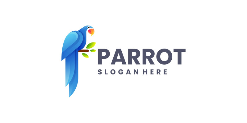 Gradient Modern Parrot Logo Design - Features Image 1