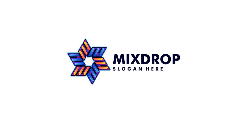 Star Gradient färgglad logotypdesign - Features Image 1