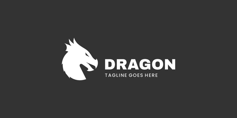 Drachen-Silhouette-Logo-Stil - Eigenschaften Bild 1