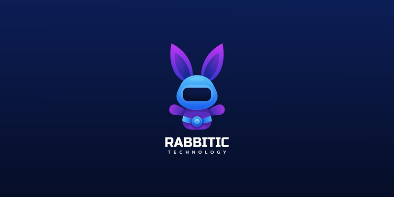 Logo sfumato robotico coniglio - Caratteristiche Immagine 1