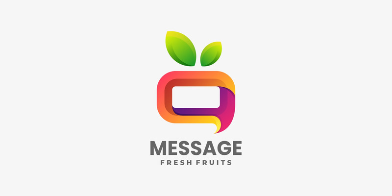 Message Fruit Gradient Logo - Features Image 1