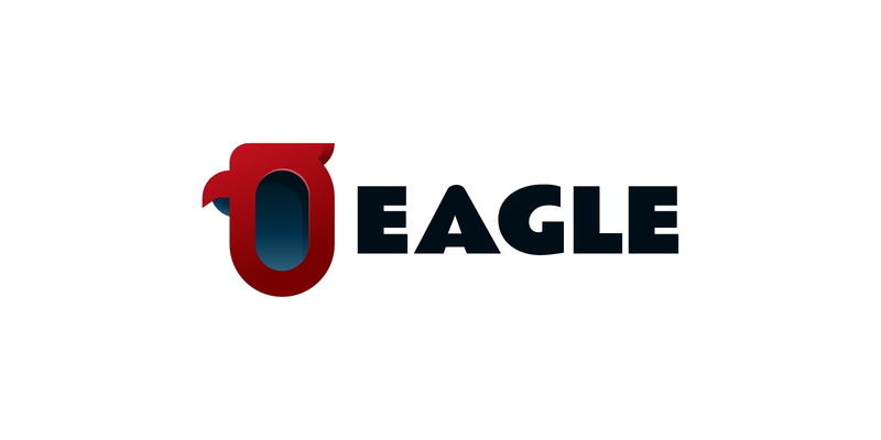Modello di logo colorato con gradiente aquila 3 - Caratteristiche Immagine 1