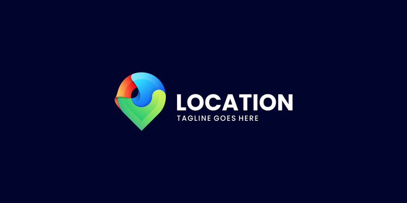 Location Gradient Colorful Logo Style - Features Image 1