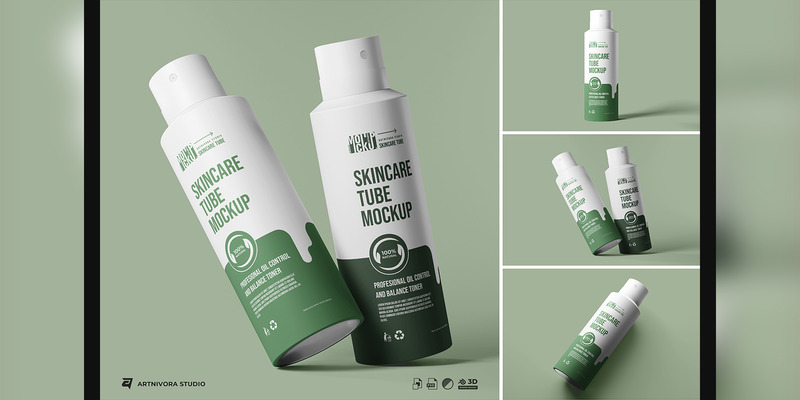 Skincare Tube Mockup Sets 4851 - Features Image 1