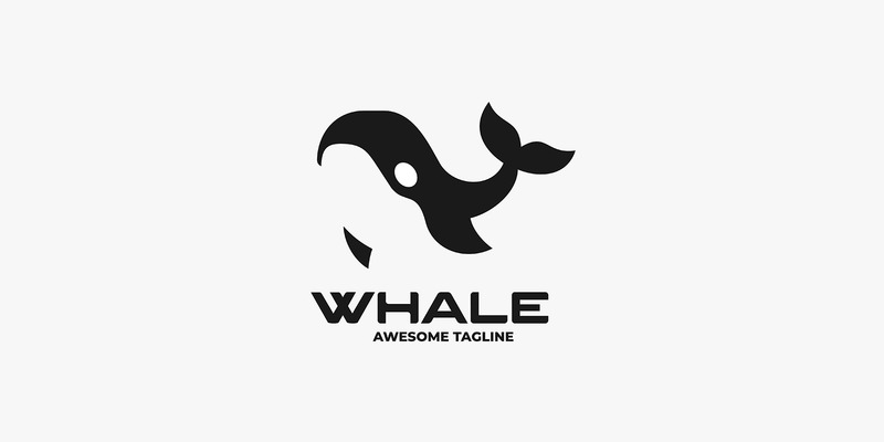 Wal-Silhouette-Logo-Vorlage - Eigenschaften Bild 1