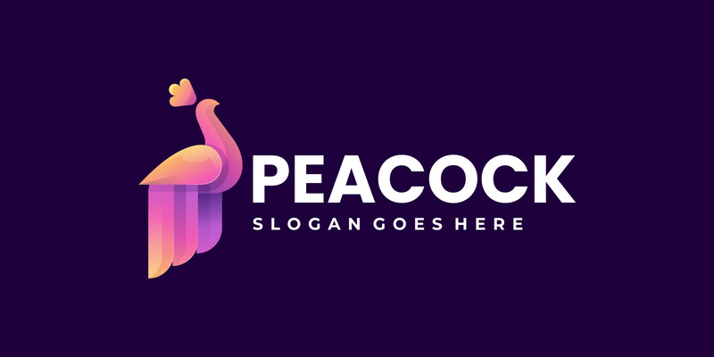 Vector Peacock Gradient Logotypstil - Features Image 1
