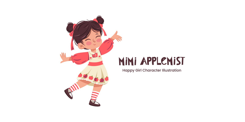 Mimi Applemist – Söt karaktärsillustration - Features Image 1
