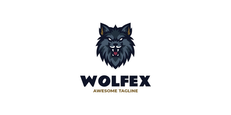 Wolf Mascot Logo Design Template - Features Image 1