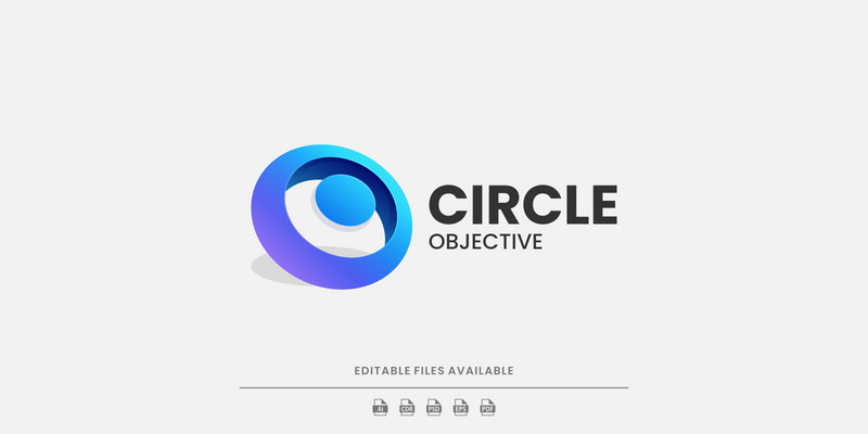 Modello di logo sfumato cerchio - Caratteristiche Immagine 1