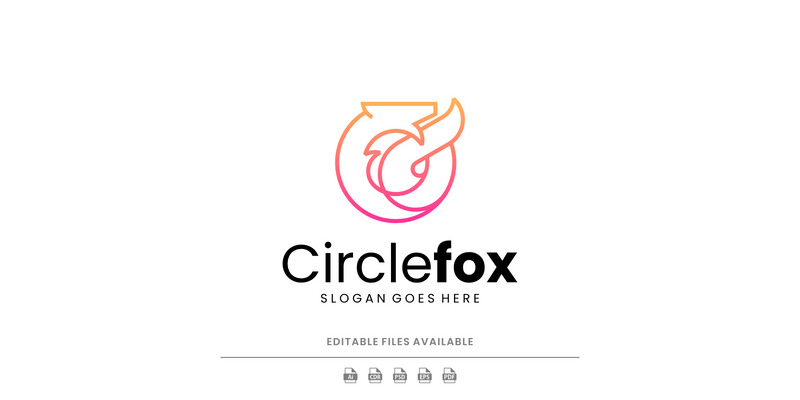 Gradient Modern fox Line Art Logo - Features Image 1