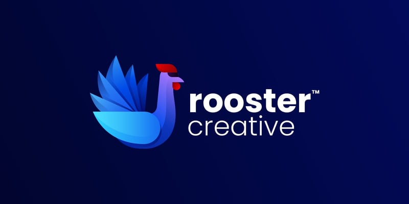 Vector Rooster Gradient Logo Template - Features Image 1