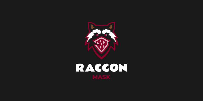 Mascot Raccoon Mask Logo Design - Features Image 1