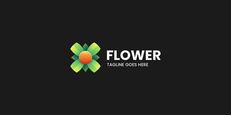 Flower Gradient Colorful Logo 6 - Features Image 1