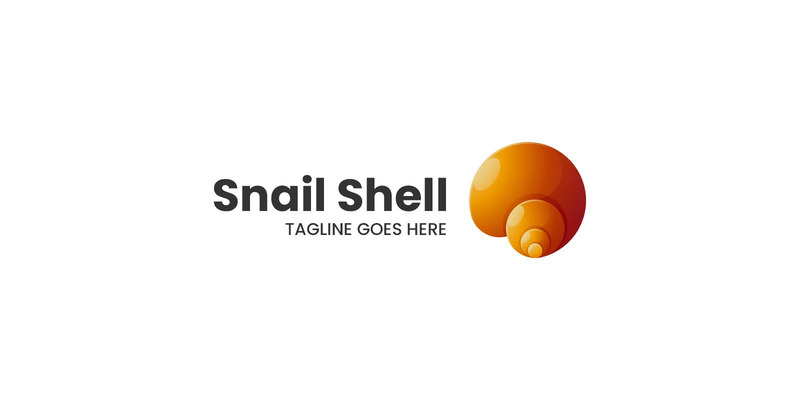 Snail Shell Gradient Logo Design #327735 - TemplateMonster