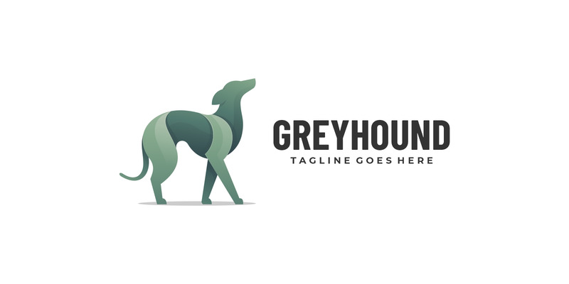 Greyhound Gradient Logo Szablon - Obraz funkcji 1